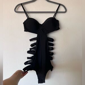 Issa de Mar San Sebastián black cutout one piece suit